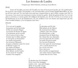 Les femmes de Landru