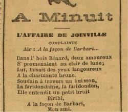 À minuit - L'affaire de Joinville