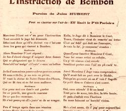 L'instruction de Bombon
